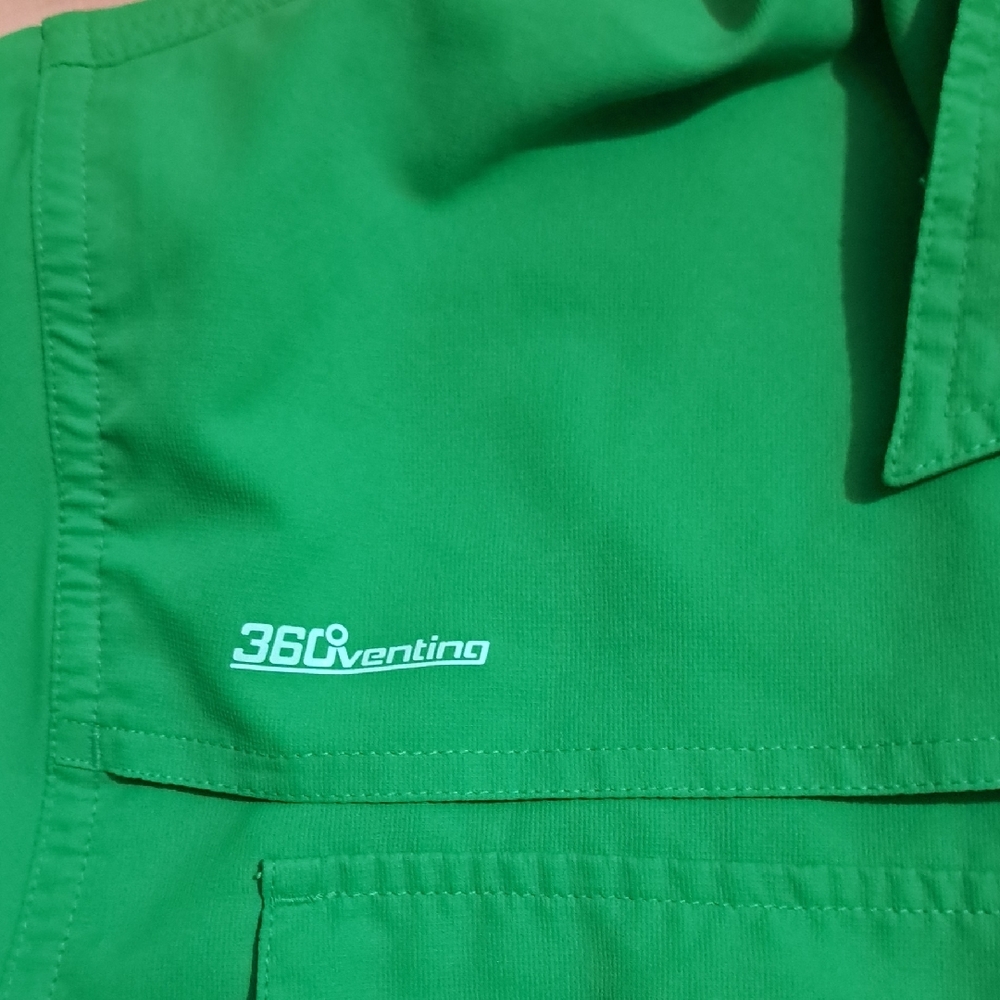 Habit Set Of 2 ..Men's Green and Peach Casual Button Down Shirts - Picture 4 of 9